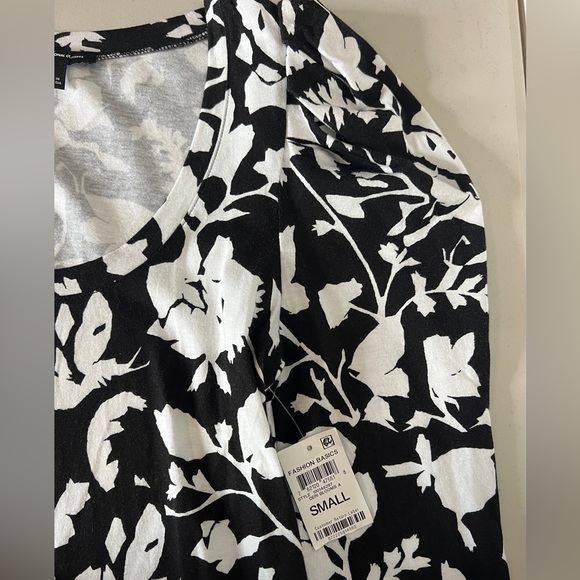 🖤 NWT! INC Floral Puff Shoulder Blouse - Picture 4 of 8